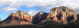 Landscape with Sedona Rocks and clouds